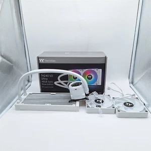 Thermaltake TH240 V2 Ultra ARGB Sync/AlO Liquid Cooler/White *READ* - Photo 1/3