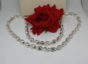 Sterling Silber Neu im Karton Milor Italien 37" Perlen 127 g Halskette KATZENRETTUNG - Bild 1 von 2