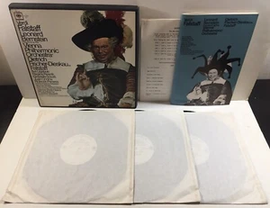 1966 PROMO VERDI Falstaff BERNSTEIN 3 LP Box Set w/ Script & Libretto M3L 350 - Picture 1 of 11