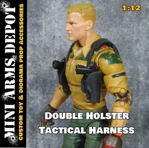 Custom 1:12 Scale FLEXIBLER Schultergurt mit Holster Zubehör für 6" Figur - Bild 1 von 18
