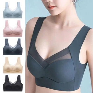 Comfort Crossover Bra Wireless Push-Up Ergonomic Wmbra Posture Correcting Bra - Picture 1 of 21