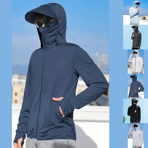 Mens Casual Ice Silk Jacket Lightweight Sun Protection for All Seasons - Picture 1 of 42