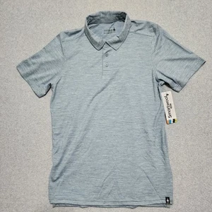 Smartwool Herren Everyday Exploration Merinowollmischung Poloshirt Small hellblau - Bild 1 von 11