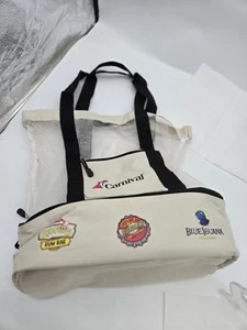 Carnival Cruise Line Mesh Tote Bag Insulated Cooler Nautical Ship Ocean Beach A - Picture 1 of 5