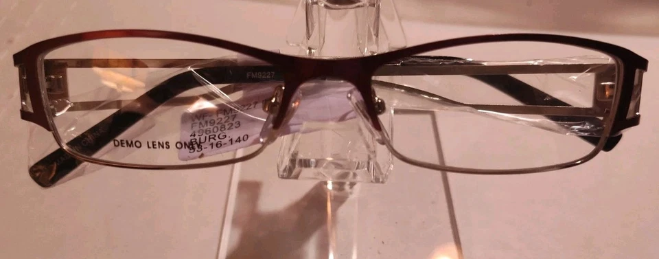 Contour Womens Eyeglasses Frames Fm9227 Burgundy 53-16-140