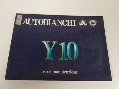 Manuale libretto uso E manutenzione Autobianchi Y10 originale non copia ed. 1985 - Immagine 1 di 4