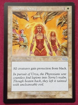 Magic The Gathering URZA'S SAGA ABSOLUTE GRACE white card MTG - Image 1 of 2