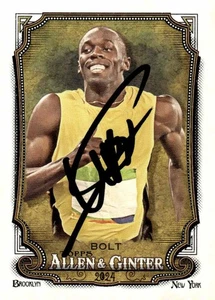 Usain Bolt Signed 2024 Topps Allen & Ginter #208 Trading Card COA Proof Photo 1 - Bild 1 von 9