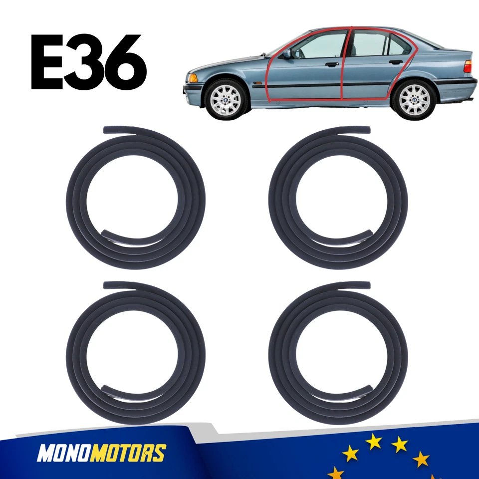 JUEGO JUNTAS GOMA TERCIOPELO BMW E36 SEDAN OEM 51728196290 Foto 1 de 4