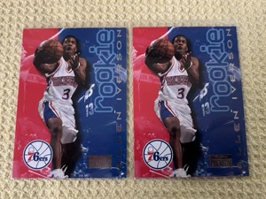 1996-97 SkyBox Premium #216 Allen Iverson RC ROOKIE 76ers Lot X 2 Card - Picture 1 of 2