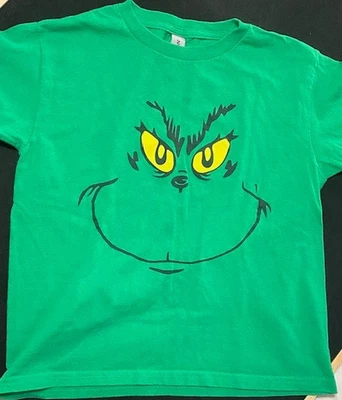 Pequeña Camiseta Juvenil Grinch Niños Verde Navidad Ropa para Niños Foto 1 de 3