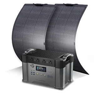 ALLPOWERS 2400W Portable Power Station Generator With 100W Flexible Solar Panels - Picture 1 of 15