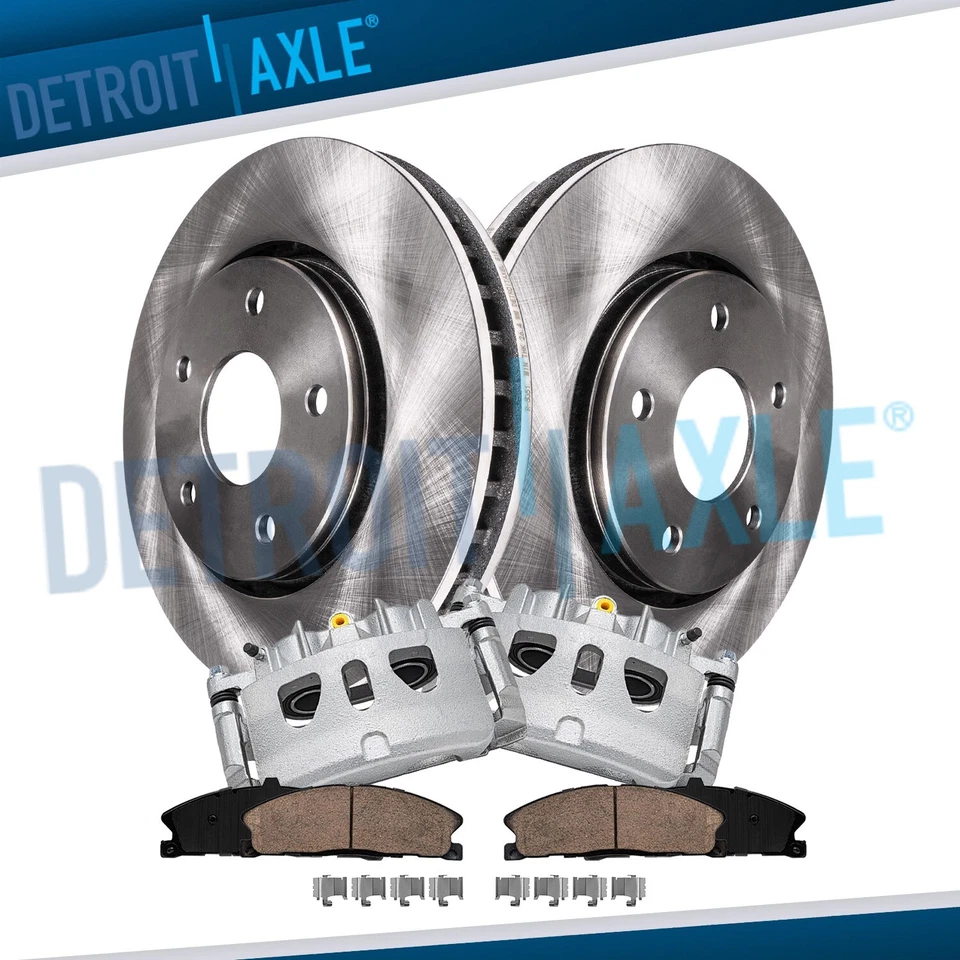 13.86" Front Brake Rotors Pads Calipers for Ford Explorer Flex Taurus MKS MKT - Image 1 of 4