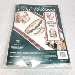 Kit de bordado vintage Elsa Williams Crewel belleza oriental campana tirador 02101 nuevo de stock - Imagen 1 de 5