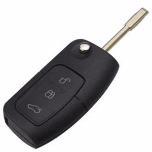 3 Buttons Flip Keyless Entry Remote Folding Key Fob Shell For Ford Fiesta Focus - Picture 1 of 6