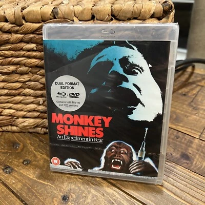 Monkey Shines (1988) DUAL FORMAT Edition Blu-ray & DVD 2018 UK Jason Beghe RARE - Image 1 of 4