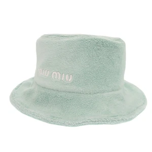 AUTHENTIC MIUMIU 5HC196 2DPO Bucket hat Mint Green cotton - Picture 1 of 6
