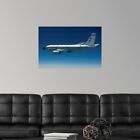 An RC-135W Rivet Joint aircraft flies Poster Art Print, Airplane Home Decor