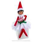 The ELF on the SHELF Girl Claus Couture Collection Candy Cane Classic Dress NEW