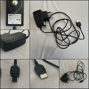 CARICABATTERIE ALIMENTATORE TRAVEL ADAPTER ORIGINALE SAMSUNG MODELLO ATADM10EBE - Zdjęcie 1 z 8