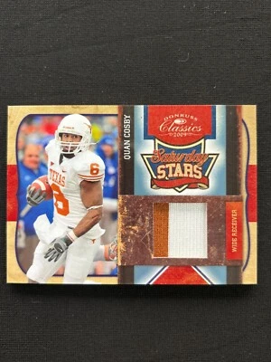 Quan Cosby 2009 Classics Game Worn 2 Color Patch RC Texas Longhorns 8/50 - Image 1 of 2
