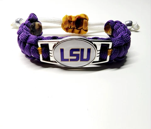 LSU Tigers Adjustable Charm Bracelet Fan Apparel & Souvenir College NCAA Cover