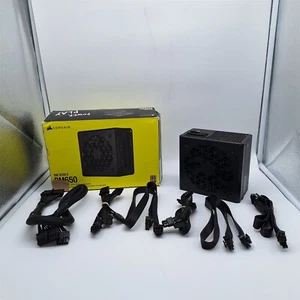 CORSAIR RM650 80 Plus Gold Fully Modular Low-Noise 650 Watt PSU -NOT WORKING- - Afbeelding 1 van 7