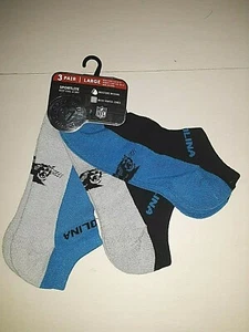 Carolina Panthers NFL Gait  3 Pack Socks 47 Brand Size Large size 9-13 - Picture 1 of 3