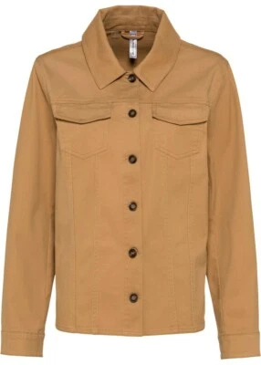 Chaqueta de Algodón Rainbow Utility Mujer Bolsillos Marrón Galleta Talla 14 Foto 1 de 3