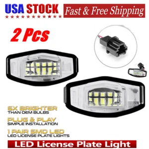 2X 4-Door 6000K LED License Plate Light White For 2003-2017 Honda Accord Sedan - Picture 1 of 16