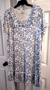 Elizabeth & Nicole Womens Floral Ruffle n Lace Nightgown Super Soft NWT + Free🎁 - Picture 1 of 8