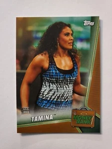 2019 Topps WWE Money In The Bank BRONZE 〜 #81 TAMINA - Picture 1 of 2