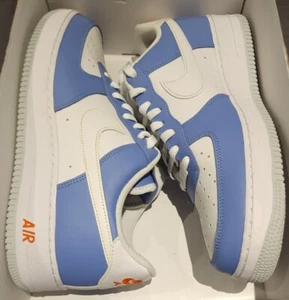 Nike By You Air Force 1 Low Blue White DO7416-991 Men's Size 12 - Picture 1 of 6