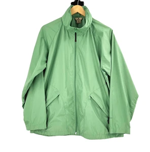 Woolrich Women Lightweight Hidden Hood Jacket Size Large Outdoors Packable Green - Picture 1 of 8