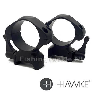 Hawke Precision Quick Release Lever Steel Ring Mounts Weaver Mount Scope Rings - Picture 1 of 13