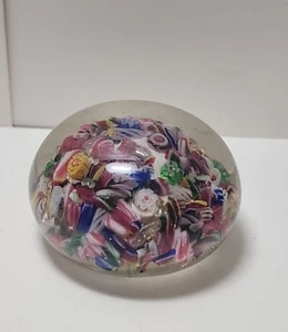 Vintage Chinese Scramble Paperweight with Millefiori & Aventurine JRR9 - Picture 1 of 6