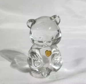 Fenton Kunstglas Geburtsstein Bär November Topas Herzform Stein - Bild 1 von 6