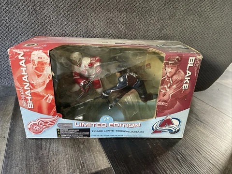 NHL Colorado Avs Detroit Red Wings Rob Blake Brendan Shanahan figures NIB NIP Cover
