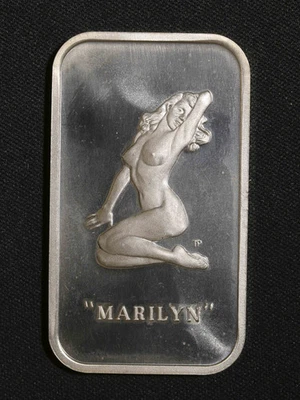 1oz Vintage Marilyn Monroe Silver Bar - Image 1 of 2
