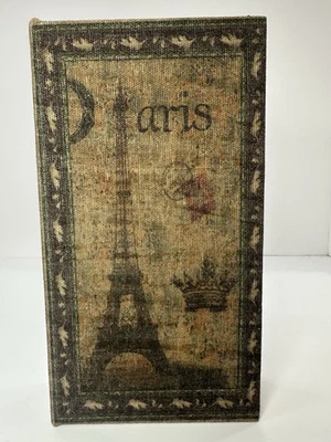 Pier 1 Paris Torre Eiffel Decorativo Imitación Libro Caja de Almacenamiento Secreto 9”x5” Foto 1 de 4