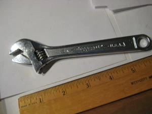 Vintage Crescent Crestoloy USA Adjustable Wrench 6 inch Cap 3/4 19 mm - Picture 1 of 5
