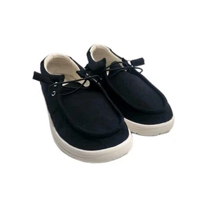 Colorsty Women's Black Loafers Slip On Canvas Non-Slip Boat Shoes Size 7 - Picture 1 of 5