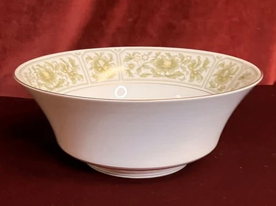 Sango Savannah 3723 Cuenco de verduras floral dorado verde 9,25" x 9,25" x 3,75" Foto 1 de 4