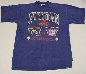 VTG GEAR 1993 Football Michigan Wolverines Rose Bowl T-Shirt Size XL Oversized - Picture 1 of 16