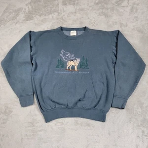 Sudadera De Colección Tahquamenon Falls Michigan State Park Wolf Nature Años 90 EE. UU. Talla M - Imagen 1 de 6