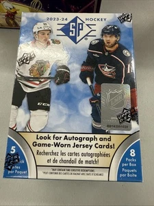 2023-24 Upper Deck SP NHL Hockey BLASTER BOX Look for Autos Factory Sealed F/S - Bild 1 von 3
