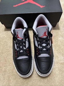 Nike Jordan 3 Retro OG Black Cement 2024 Men Size 9 Brand New 100% Authentic - Picture 1 of 6