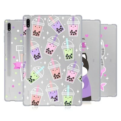HEAD CASE DESIGNS BUBBLE TEA SOFT GEL CASE FOR SAMSUNG TABLETS 1 - Image 1 of 4