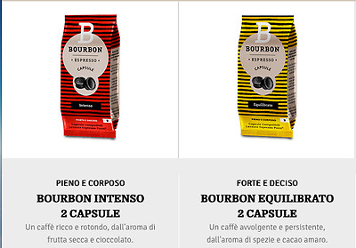 100 BOURBON INTENSO BOURBON EQUILIBRATO Lavazza Espresso Point Capsule Caffe • 20.51€