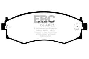 EBC Greenstuff Front Brake Pads for Nissan 200SX 1.8 Turbo (S13) (88 > 91) - Picture 1 of 1